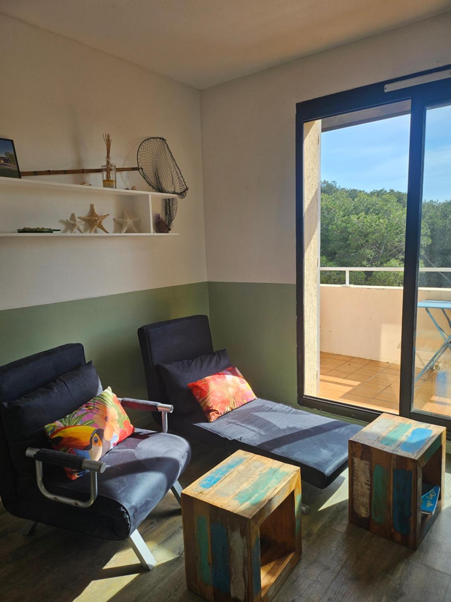 Domaine De La Coudouliere, T2 Climatise Terrasse Vue Mer Sans Vis A Vis Plage A 100M Six-Fours-les-Plages Ruang foto